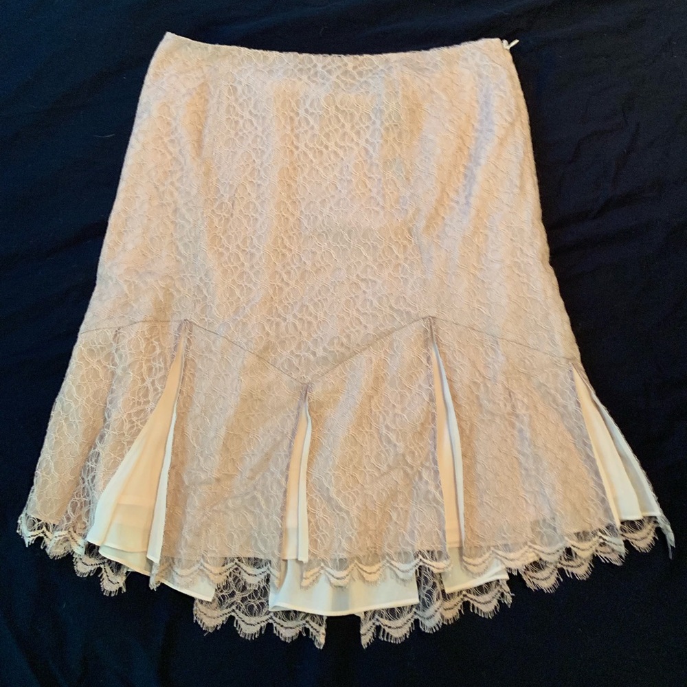 Champagne lace skirt